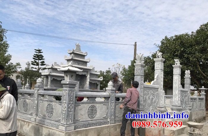 60 mẫu cây hương thờ chung khu lăng mộ nghĩa trang gia đình bằng đá thiết kế hiện đại đẹp tại Bắc Giang