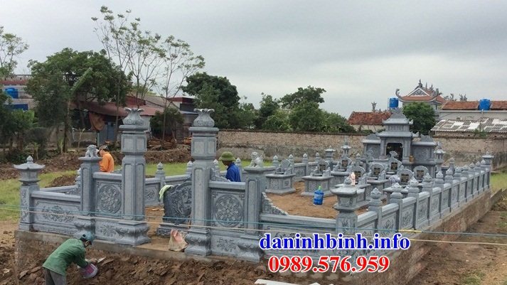 60 mẫu hàng rào lan can khu lăng mộ nghĩa trang dòng họ bằng đá đẹp tại Bắc Giang