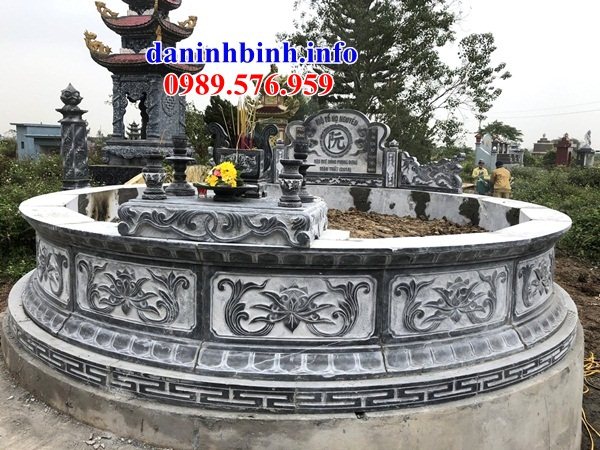 68 Mẫu mộ tròn bằng đá chạm khắc hoa văn đẹp tại Hòa Bình