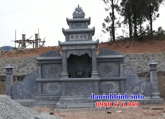 79 Mẫu miếu thờ chung khu lăng mộ nghĩa trang gia đình dòng họ bằng đá thiết kế đơn giản đẹp bán tại Quảng Ninh