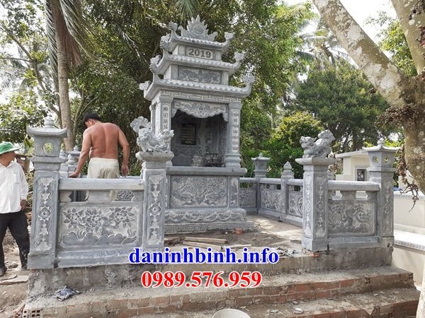 87 Mẫu khu lăng mộ nghĩa trang gia đình dòng họ bằng đá chạm khắc hoa văn đẹp tại Ninh Thuận