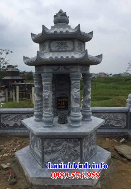 Mẫu mộ tháp bằng đá xanh tự nhiên nguyên khối đẹp bán tại nghệ an