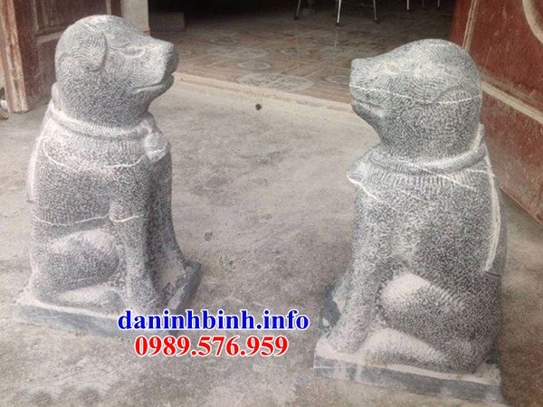 Mẫu tượng chó đá cảnh canh cổng phong thủy đẹp bán tại quảng trị