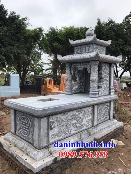 22 Mẫu mộ đá thanh hóa ông bà đơn hai mái đẹp bán chạy