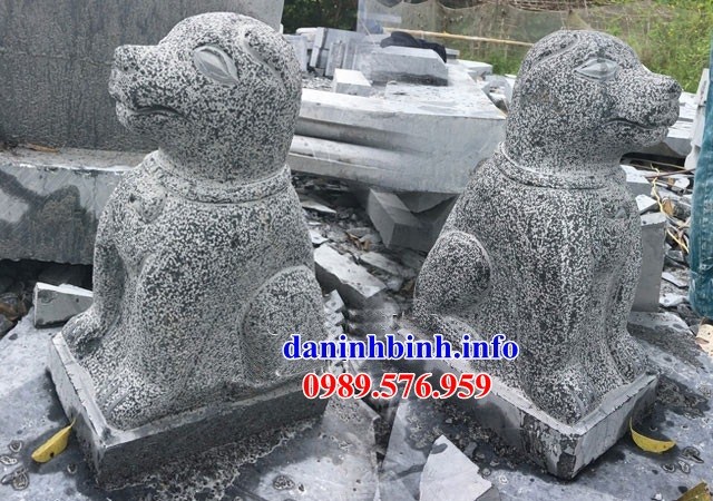 25 Mẫu chó phong thủy trấn trạch yểm khu lăng mộ nghĩa trang gia đình bằng đá xanh đẹp bán nhiều nhất