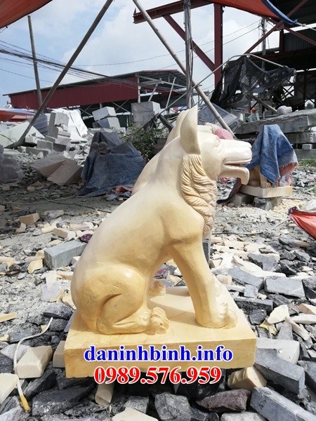 25 Mẫu chó phong thủy trấn trạch yểm đình đền chùa miếu bằng đá đẹp bán nhiều nhất chạm khắc tinh xảo