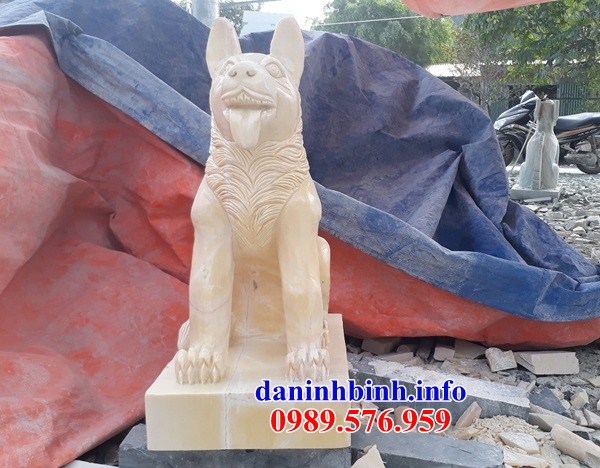 25 Mẫu chó phong thủy trấn trạch yểm đình đền chùa miếu bằng đá đẹp bán nhiều nhất