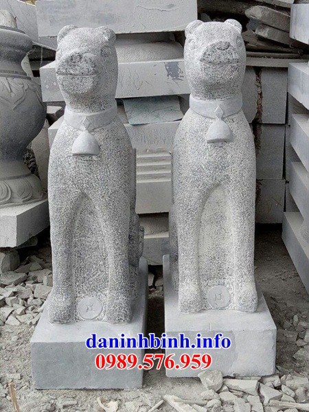 28 Mẫu chó canh cổng đình đền chùa miếu bằng đá thanh hóa đẹp