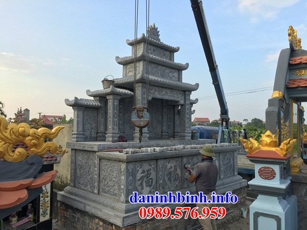 30 Mẫu mộ đá ninh bình đôi ông bà đẹp kích thước phong thủy