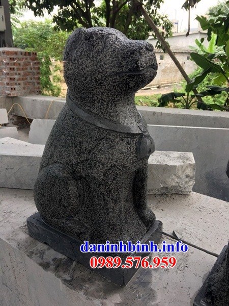 Mẫu chó canh cổng đình đền chùa miếu bằng đá đẹp bán tại bình dương