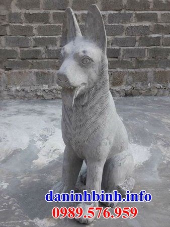 Mẫu chó canh cổng đình đền chùa miếu bằng đá đẹp bán tại gia lai