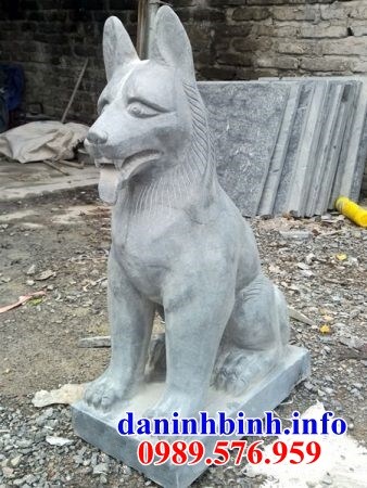 Mẫu chó canh cổng đình đền chùa miếu bằng đá đẹp bán tại kom tum