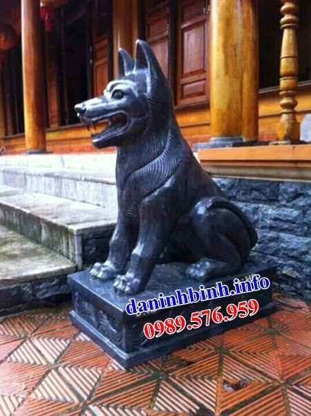 Mẫu chó canh cổng đình đền chùa miếu bằng đá đẹp bán tại thái nguyên