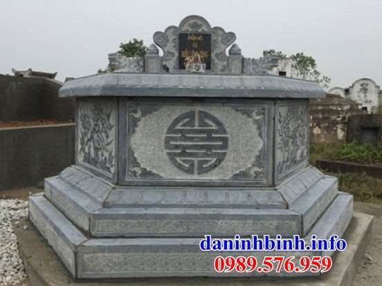 Mẫu mộ lục lăng bát giác bằng đá xanh đẹp bán tại thái bình