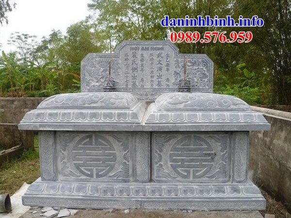 Mẫu mộ đôi bằng đá thanh hóa đẹp bán tại ninh bình