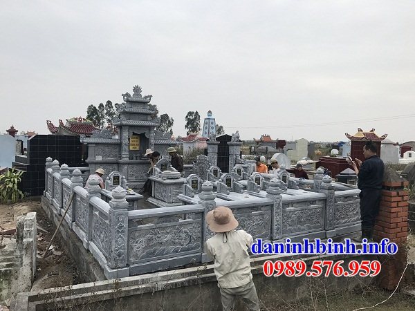 Mẫu nghĩa trang dòng họ bằng đá ninh bình đẹp bán lắp đặt toàn quốc