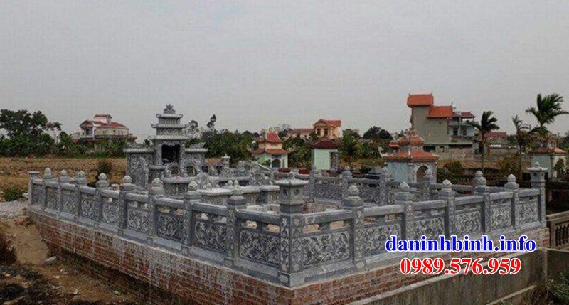 Mẫu nghĩa trang dòng họ bằng đá ninh bình đẹp chạm khắc tinh xảo