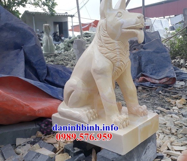 Mẫu tượng chó bằng đá đẹp bán tại tiền giang
