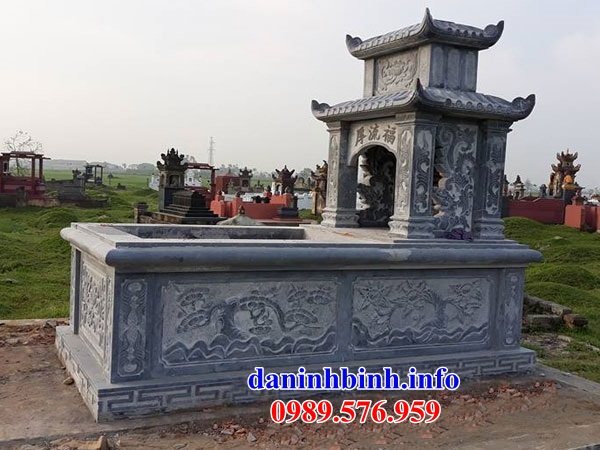 Thiết kế mộ hai mái bằng đá ninh bình đẹp bán tại hậu giang