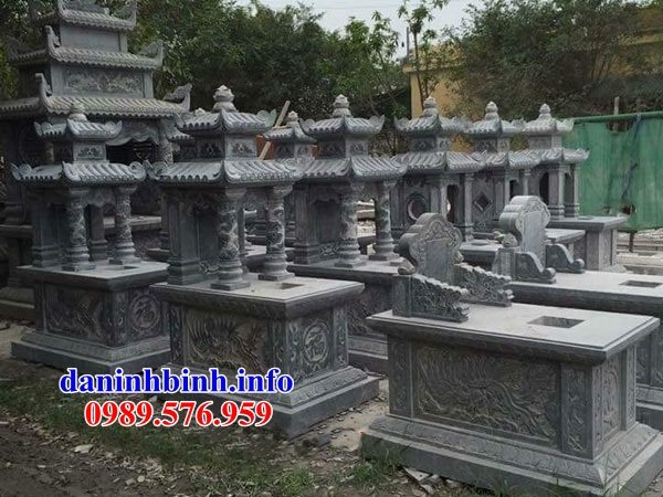 Thiết kế mộ hai mái bằng đá ninh bình đẹp bán tại thái nguyên