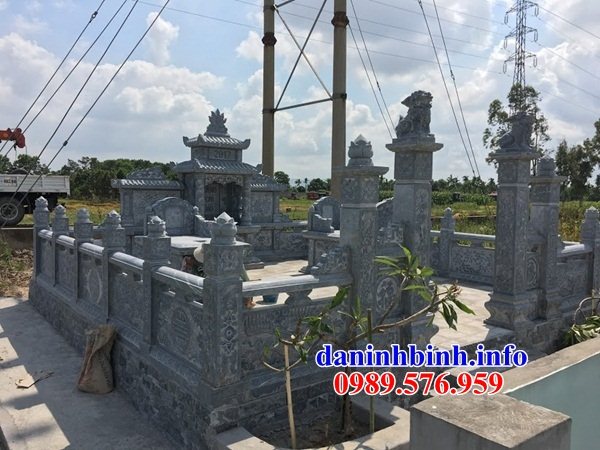 lan can Nghĩa trang gia đình bằng đá ninh bình đẹp