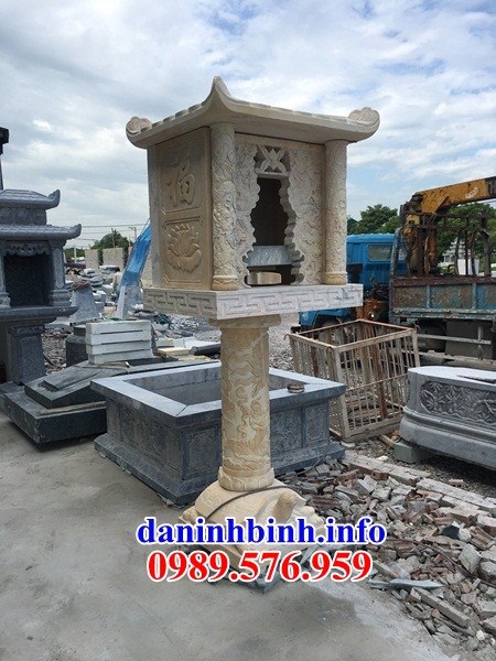 6 Ban bàn thờ trung thiên ngoài trời bằng đá vàng đẹp nhất hiện nay