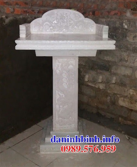 7 Mẫu ban bàn thờ thần linh cửu trùng bằng đá trắng đẹp