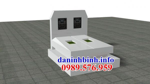Hình ảnh thiết kế mẫu mộ đôi gia đình bằng đá tại Quảng Trị