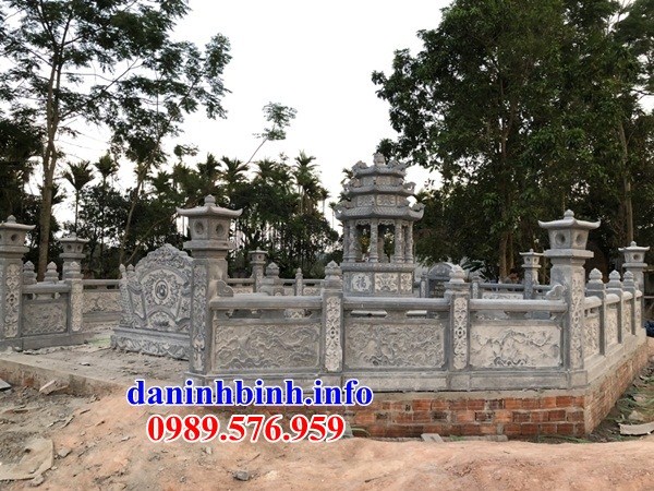 Hình ảnh thiết kế mộ tháp phật giáo bằng đá tại Vĩnh Long
