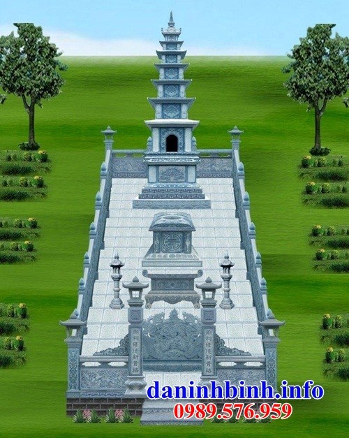 Hình ảnh thiết kế mộ tháp sư trụ trì phật giáo bằng đá tại Tây Ninh