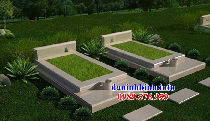 Hình ảnh thiết kế mộ đôi bằng đá tại Kiên Giang