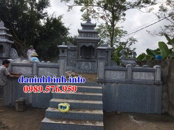 Mẫu khu lăng mộ nghĩa trang gia đình dòng họ bằng đá mỹ nghệ Ninh Bình bán tại Quảng Ninh