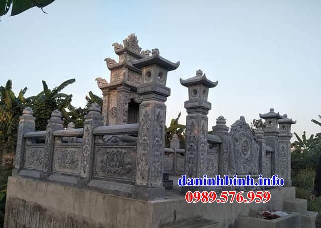 Mẫu khu lăng mộ nghĩa trang gia đình dòng họ bằng đá thiết kế hiện đại bán tại Quảng Ninh