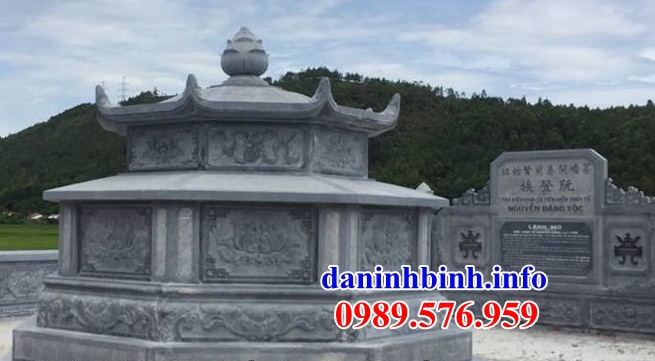 Mẫu khu lăng mộ nghĩa trang gia đình dòng họ bằng đá thiết kế hiện đại tại Hòa Bình