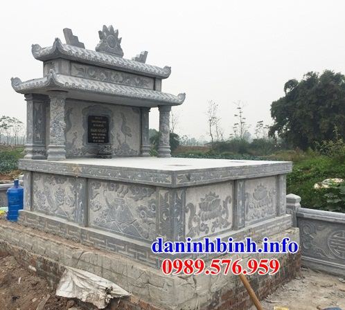 Mẫu mộ đôi bằng đá mỹ nghệ tại Bình Định