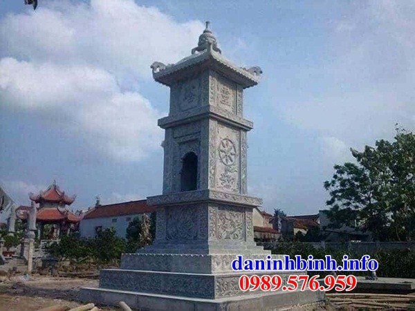 Mộ tháp phật giáo bằng đá chạm khắc tinh xảo tại Ninh Bình