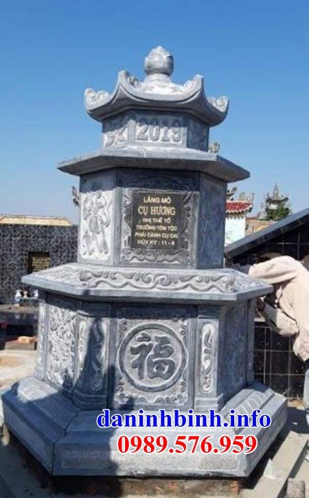 Mộ tháp phật giáo bằng đá cất để tro hài cốt hỏa táng tại Cao Bằng