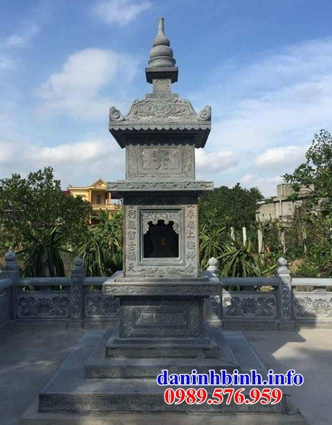Mộ tháp phật giáo bằng đá cất để tro hài cốt hỏa táng tại Vĩnh Long