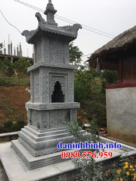 Mộ tháp phật giáo bằng đá tự nhiên cao cấp tại Ninh Bình