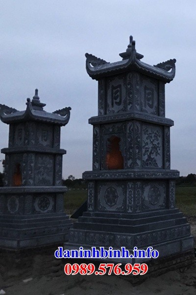 Mộ tháp phật giáo bằng đá xanh Thanh Hóa tại Tiền Giang