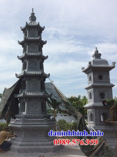 Mộ tháp sư trụ trì phật giáo bằng đá cất để tro hài cốt hỏa táng tại Tây Ninh