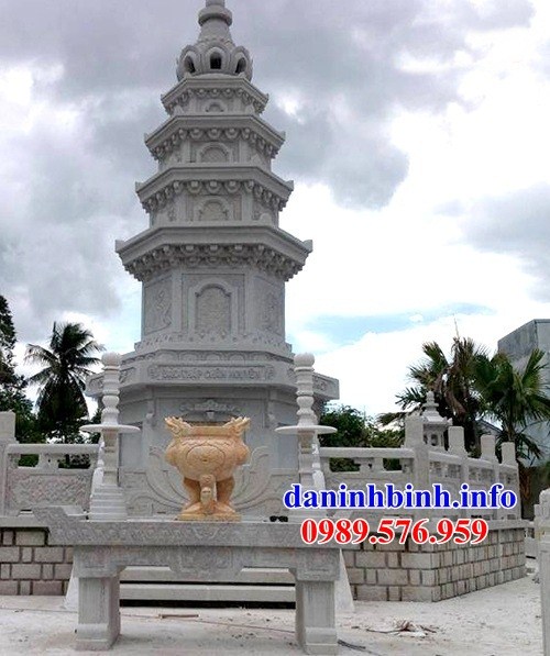 Mộ tháp sư trụ trì phật giáo bằng đá kích thước chuẩn phong thủy tại Tây Ninh