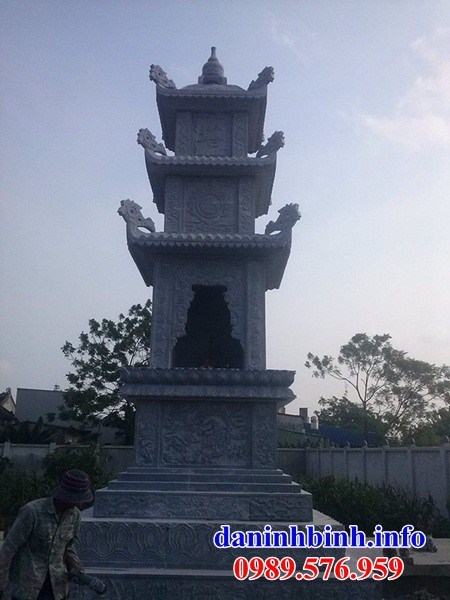 Mộ tháp sư trụ trì phật giáo bằng đá mỹ nghệ tại Cà Mau