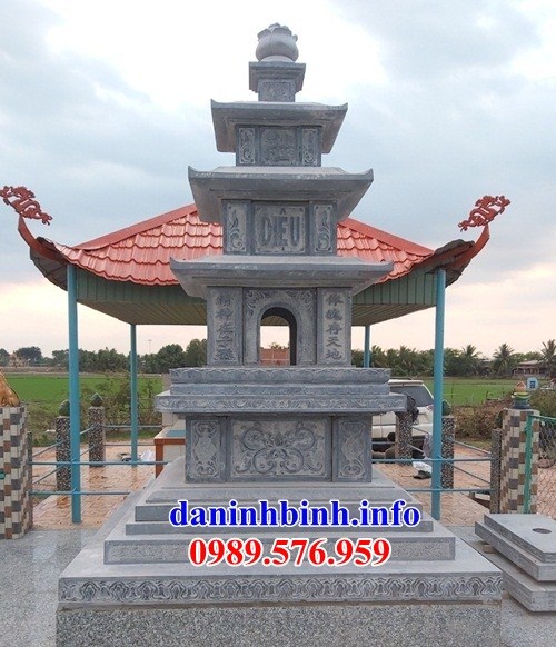 Mộ tháp sư trụ trì phật giáo bằng đá mỹ nghệ tại Trà Vinh