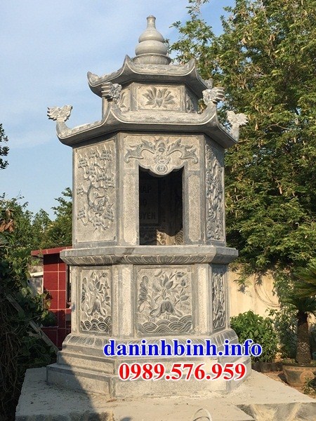 Mộ tháp sư trụ trì phật giáo bằng đá nguyên khối tại Kiên Giang