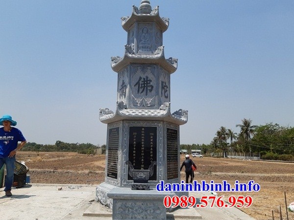 Mộ tháp sư trụ trì phật giáo bằng đá thiết kế hiện đại tại Tây Ninh