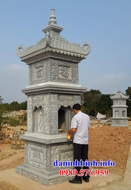 Mộ tháp sư trụ trì phật giáo bằng đá tự nhiên cao cấp tại Tây Ninh