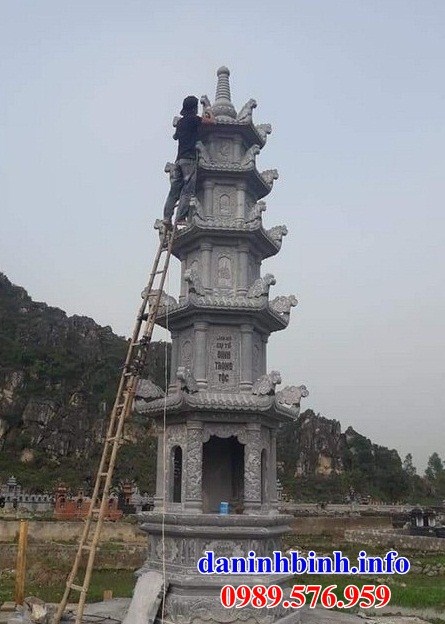 Mộ tháp sư trụ trì phật giáo bằng đá xây lắp tại Bà Rịa Vũng Tàu