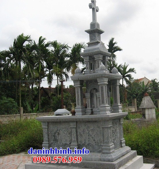 Bán sẵn mộ đạo thiên chúa công giáo bằng đá cất để tro hài cốt hỏa táng tại Bình Định