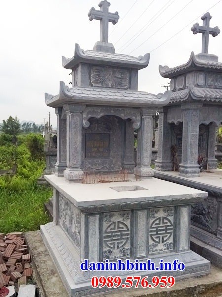Bán sẵn mộ đạo thiên chúa công giáo bằng đá mỹ nghệ Ninh Bình tại Bình Định